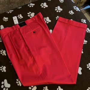 Brooks Brothers Elliot Pleated pants size 36x32 relaxed fit cuffed wrinkle free